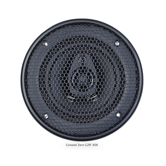 Ground Zero GZIF 4.0 2-drożne głośniki współosiowe o średnicy woofera 100 mm. Moc woofera 60 W RMS